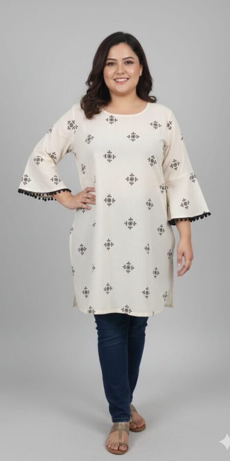 Ivory Cotton Kurti
